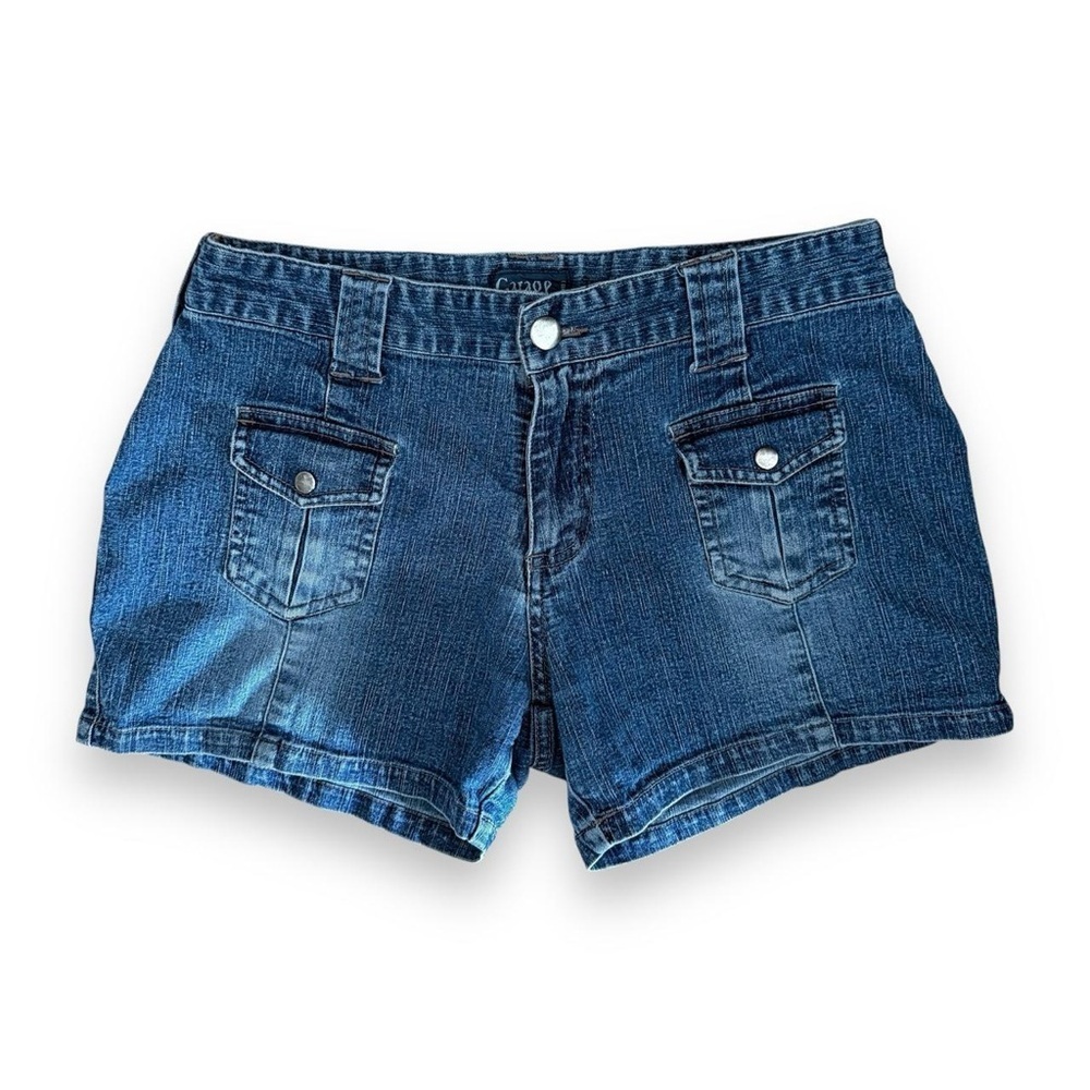 Y2K Garage Denim Blue Cargo Shorts Size 9